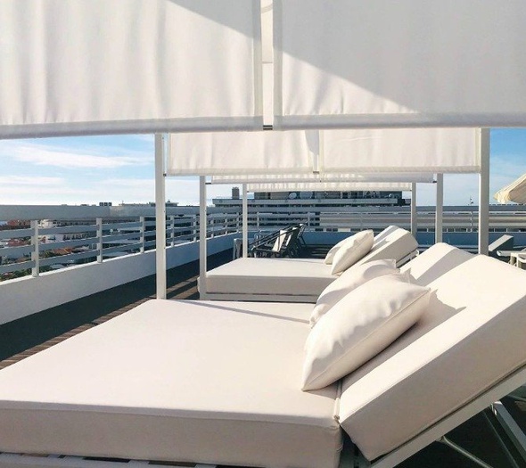 Solarium en azotea con vistas Hotel Coral Suites & Spa Playa de las Américas