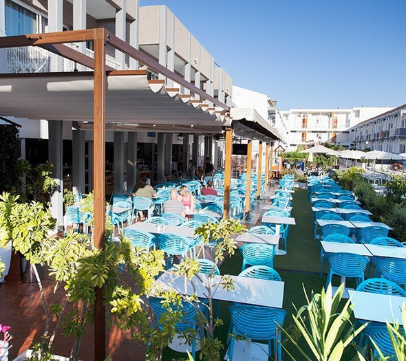 Terraza al aire libre Apartamentos Coral Compostela Beach Golf Playa de las Américas